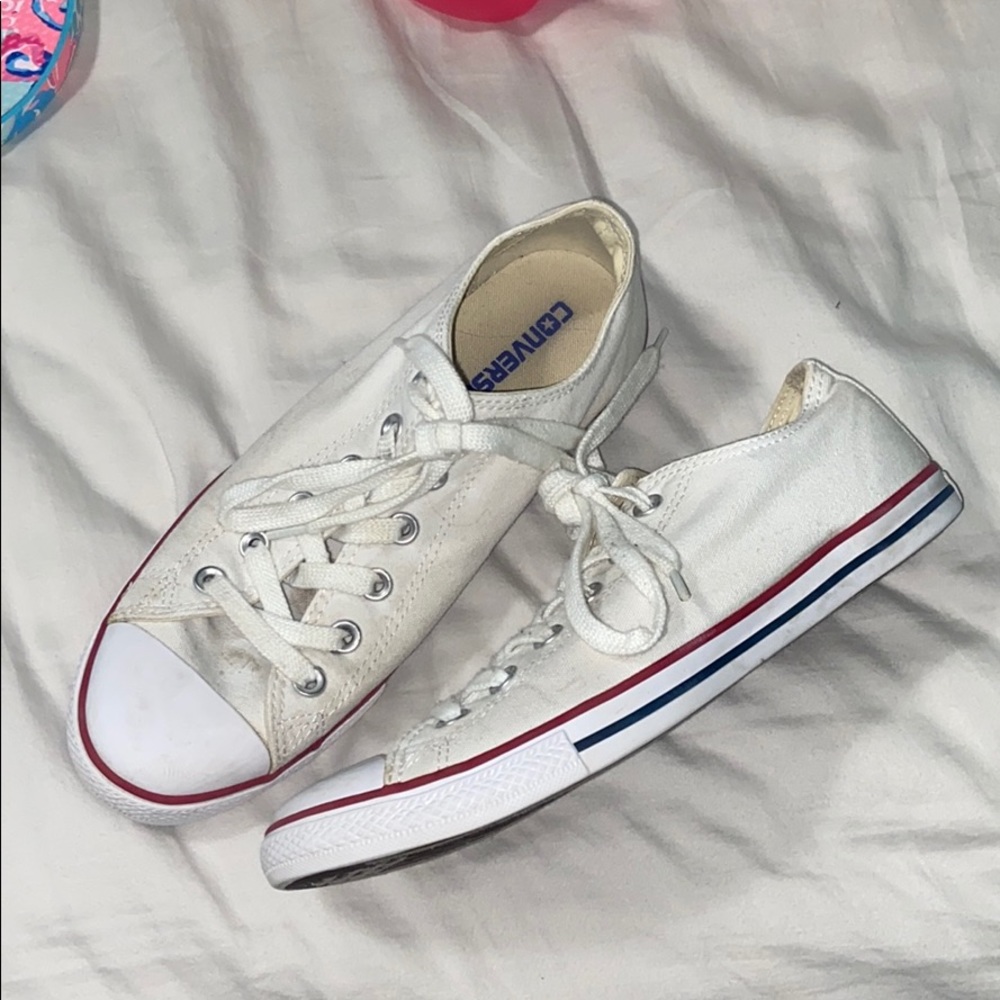 White low top converse